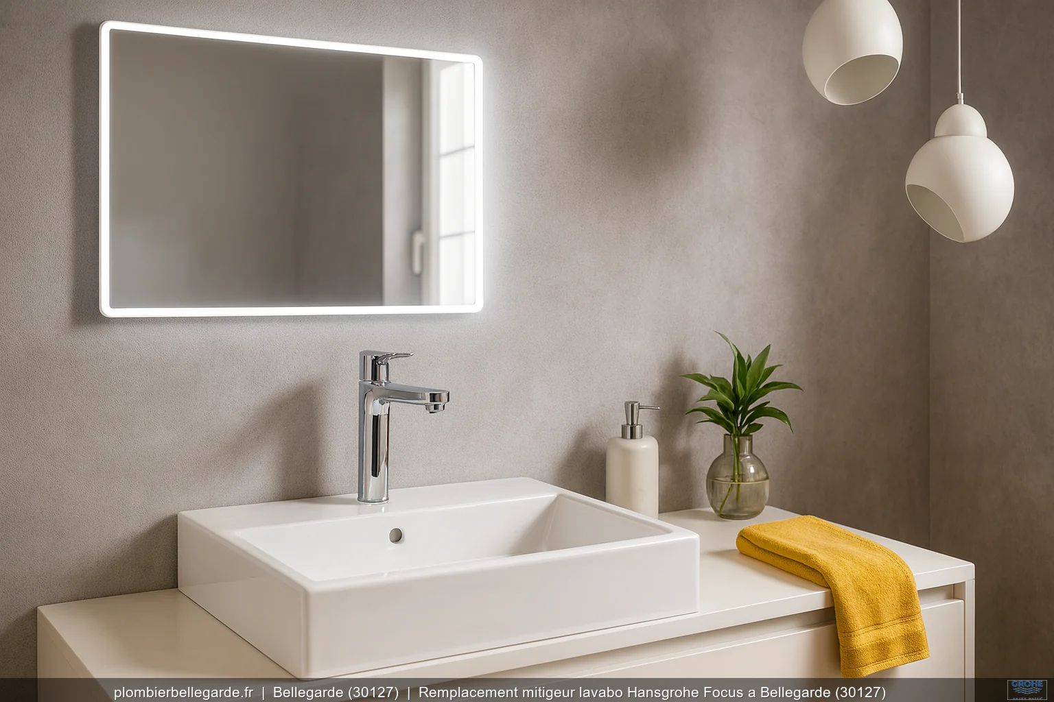 Remplacement mitigeur lavabo Hansgrohe Focus a Bellegarde (30127)